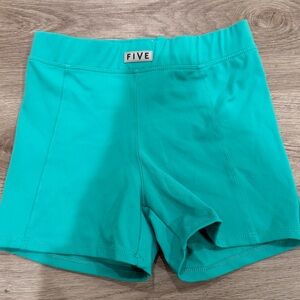 Teal athletic shorts from dancewear five #fitness